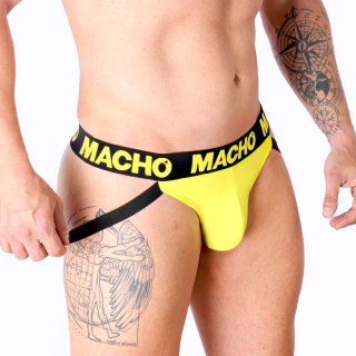 MACHO MX25A Jockstrap Lycra żołty S - sportowa bielizna męska