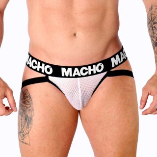 Macho MX26X1 Jockstrap siateczkowy biały XL elastyczna tkanina
