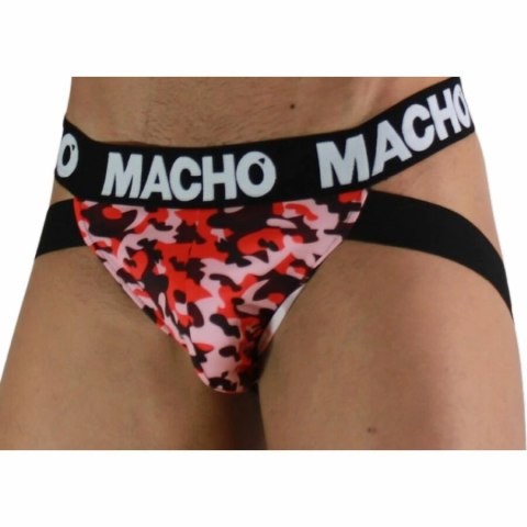 Macho MX28MR Jockstrap Military Red L - anatomiczny, oddychający