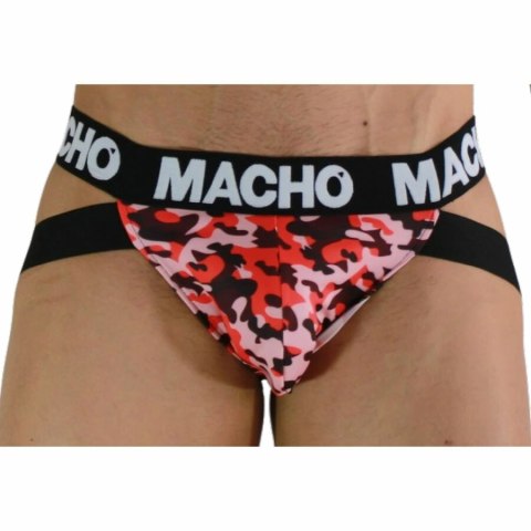 Macho MX28MR Jockstrap męski Military Red M - komfort i wsparcie