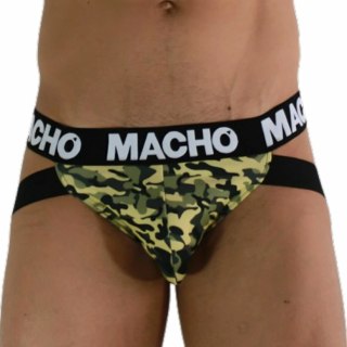 Macho MX28MV Jockstrap anatomiczny, zielony militarny, rozmiar M