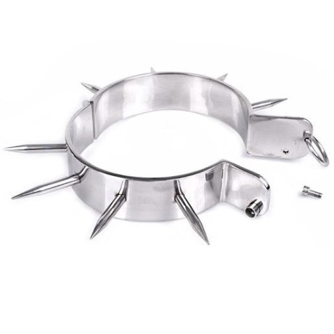 Metal Hard - Obręcz szyjna stalowa z punktami mocowania, O13,5 cm