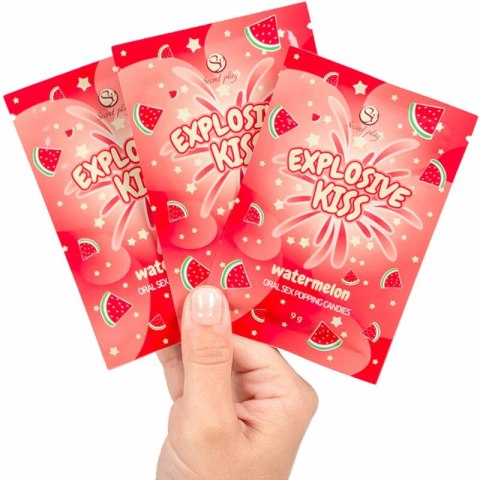 Secret Play Popping Candies Arbuzowe 9g - musujące cukierki smakowe