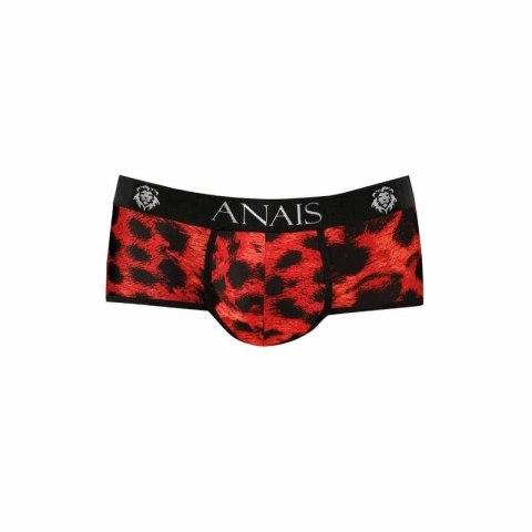 ANAIS MEN Savage Brief S Czerwone Bokserki Sportowy Kroj Animal Print