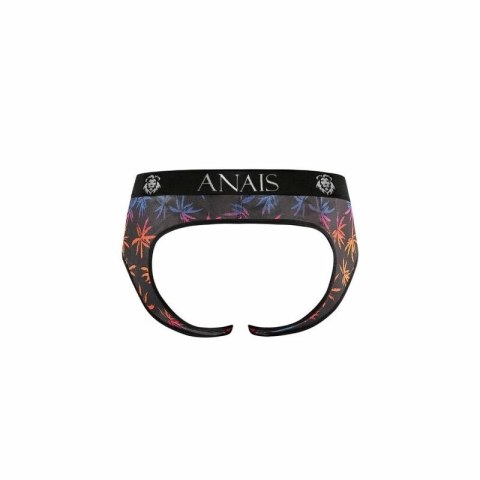 Anais Men Chill Jock Bikini M czarne print siateczkowe majtki
