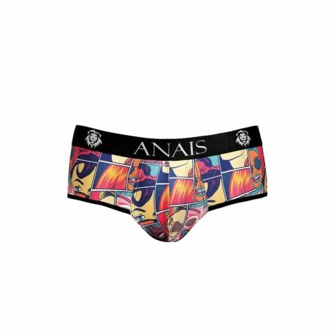 Anais Men Jock Bikini KOMIKSY M - Kolorowy Wzor, Odsłaniający Kroj