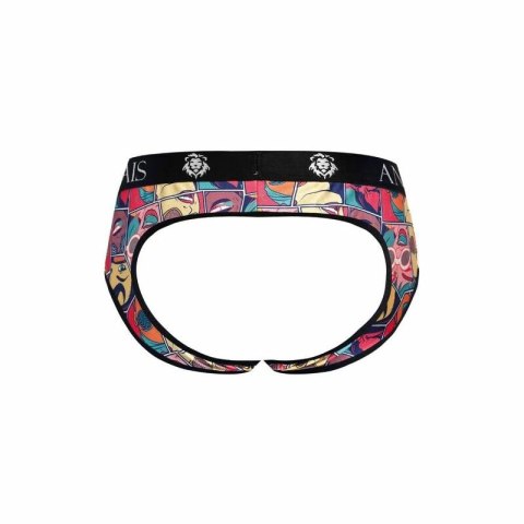 Anais Men Jock Bikini KOMIKSY M - Kolorowy Wzor, Odsłaniający Kroj