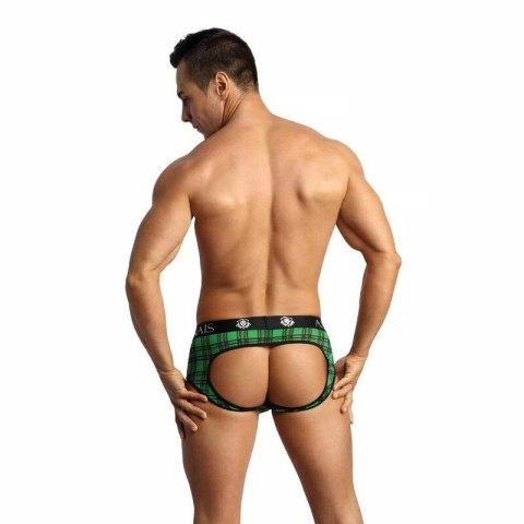 Anais Men Magic Jock Bikini S zielono-czarna lycra, wygodny pas