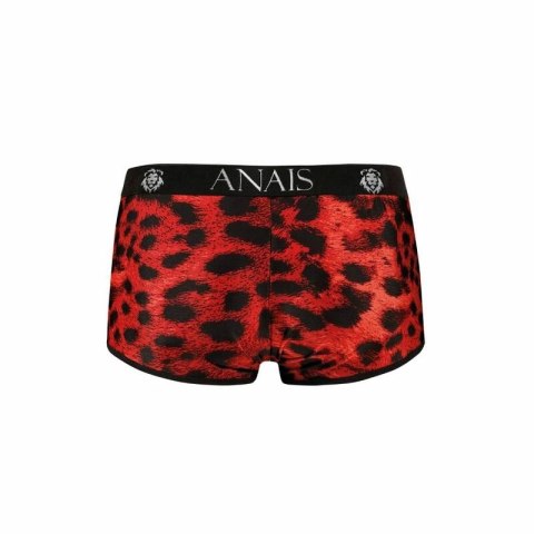Anais Men Savage Boxer S czerwony mikrofibra print zwierzęcy