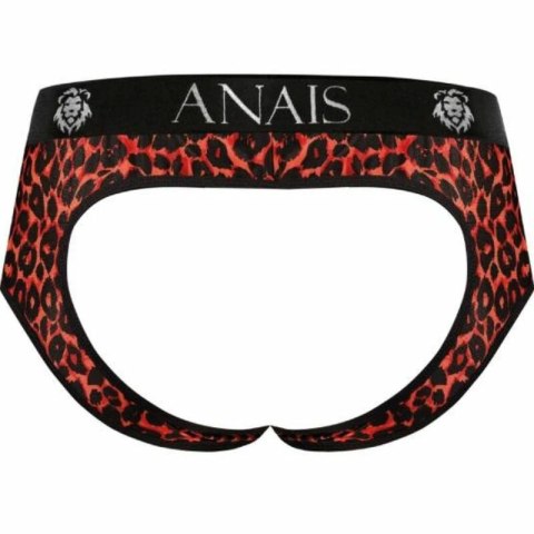 Anais Men Tribal Bikini Jock XL - Czerwony, mikrofibra, wzor zwierzęcy
