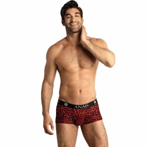 Anais Men Tribal Boxer S czerwone bokserki z mikrofibry animal print