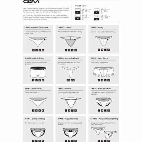 Cut4Men Jockstrap Rainbow XL - sportowa bielizna, ergonomiczny fason