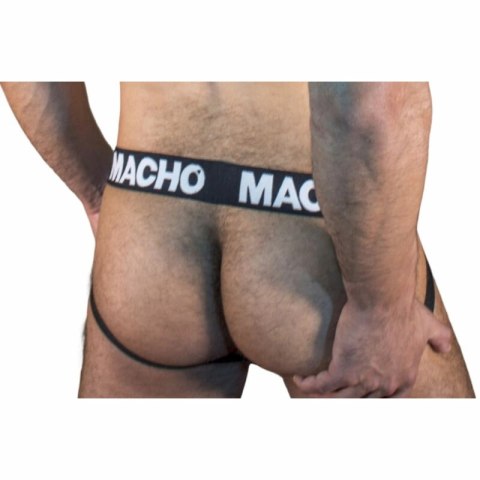 MACHO MX25NN Jockstrap czarny połprzezroczysty XL