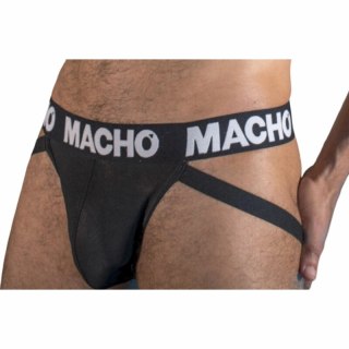 Macho MX25NN Jockstrap Czarny L - Elastyczny, Połprzezroczysty