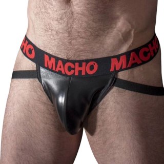 Macho MX25RC Jock L czerwony - anatomiczny model z syntetycznej skory