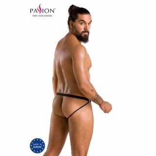 Passion Slip Open Luke Black S/M - nowoczesne figi z poliuretanu