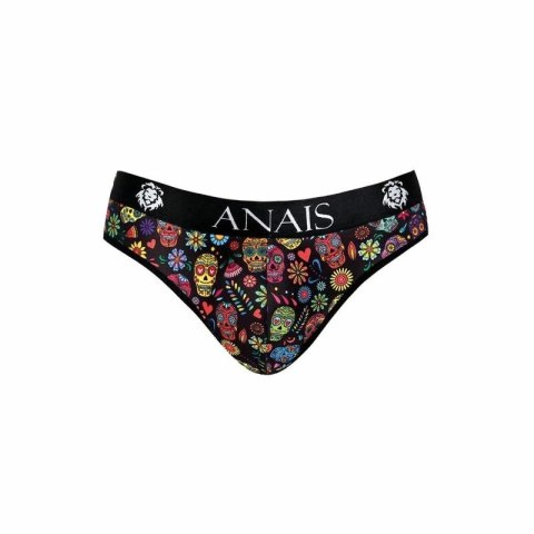 ANAIS MEN MEKSYK Slip XL z motywem kwiatow i czaszek, elastyczny pas