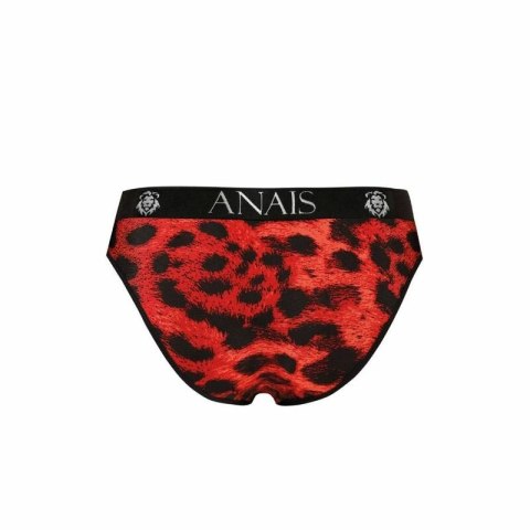 ANAIS MEN Savage Slip S - czerwone męskie slipy animal print