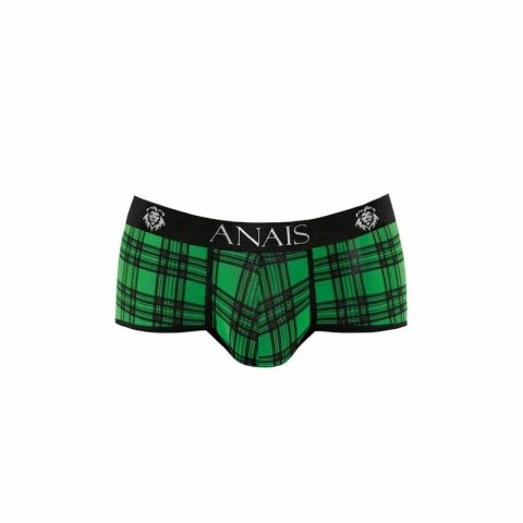 Anais Men Magic Brief XL zielono-czarne szachownica, komfortowa lycra