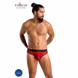 Passion Slip MIKE czerwony S/M - nowoczesne slipy męskie Oeko-Tex