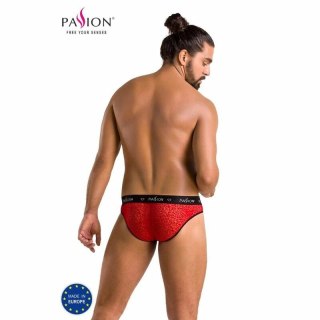 Passion Slip MIKE czerwony S/M - nowoczesne slipy męskie Oeko-Tex