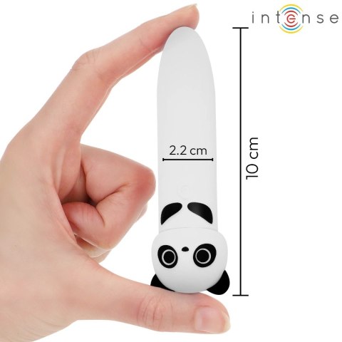 Intense POH Panda - mini urządzenie wibrujące, USB, silikon, 10 cm