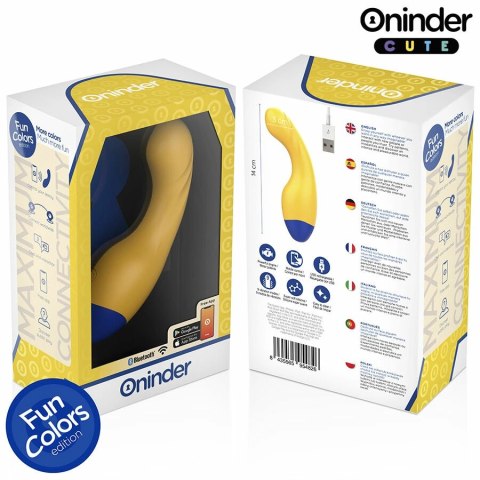 ONINDER CUTE Love Buddy Master - Wibrujący model z aplikacją, żołty 14 cm