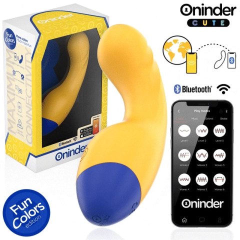 ONINDER CUTE Love Buddy Master - Wibrujący model z aplikacją, żołty 14 cm