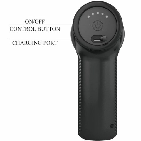 Pretty Love DJ Doctor Masażer 5 Trybow Czarny USB-C Silikon