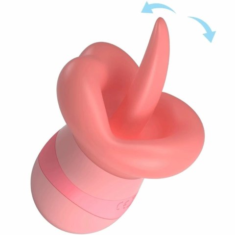 Pretty Love Kylee - językowy stymulator łechtaczki, 10 trybow, cielisty