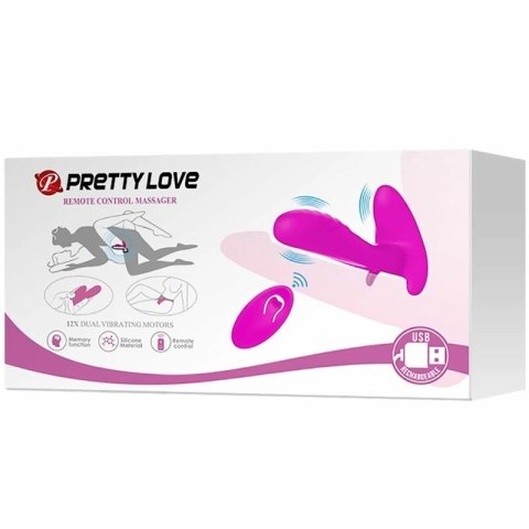 Pretty Love Masażer wielofunkcyjny 12 trybow fioletowy z pilotem