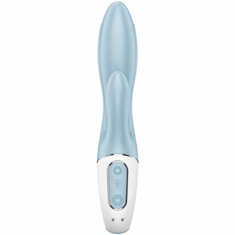 Satisfyer Air Pump Bunny 1 - niebieska maszyna intymna z funkcją nadmuchu