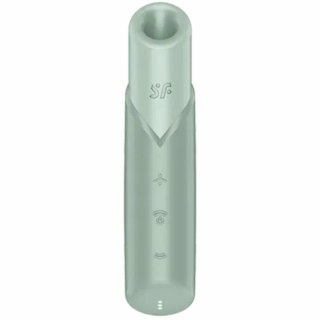 Satisfyer Naughty Kiss Wave Air Wave, kompaktowy model akwamaryn USB-C