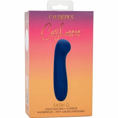 CalExotics Cashmere Satin G Masażer Silikonowy Niebieski 15,25 cm