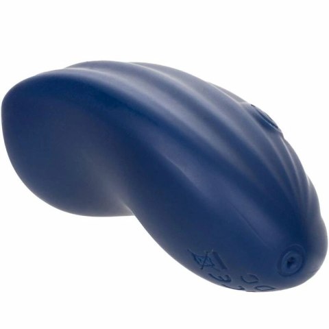 CalExotics Cashmere Velvet Curve Blue - Masażer silikonowy 10 trybow IPX7