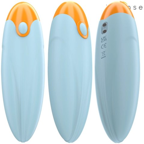 Intense Mike - niebieski bullet wibracyjny, 10 trybow, wodoodporny