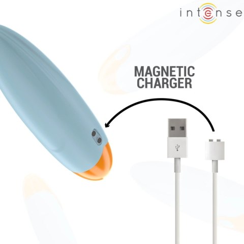 Intense Mike - niebieski bullet wibracyjny, 10 trybow, wodoodporny