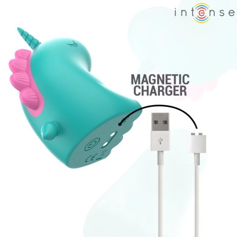Intense TRIXIE Zielony stymulator punktowy jednorożec silikonowy IPX7 USB