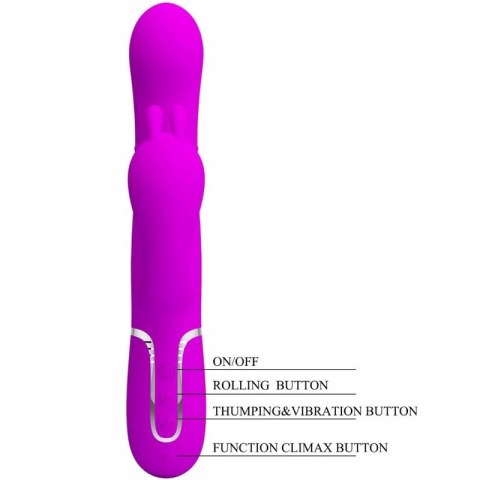 Pretty Love Cammy 4w1 Wielofunkcyjny Wibrator Anatomiczny Rożowy