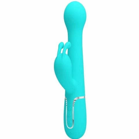 Pretty Love Dejon Rabbit 3w1 wielofunkcyjny masażer aqua green silikon