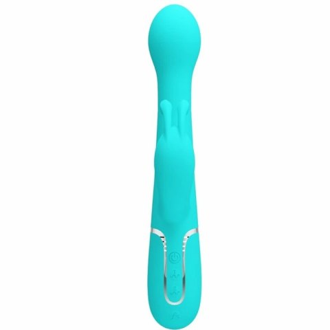 Pretty Love Dejon Rabbit 3w1 wielofunkcyjny masażer aqua green silikon
