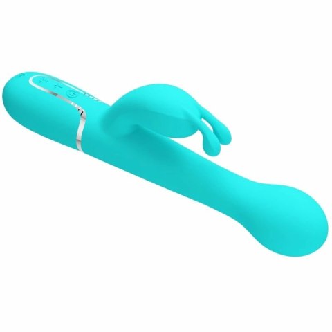 Pretty Love Dejon Rabbit 3w1 wielofunkcyjny masażer aqua green silikon