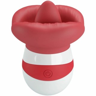 Pretty Love Mina - symulator ruchu języka, czerwony, 10 trybow, USB