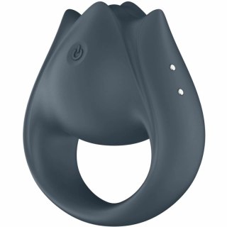 Satisfyer Perfect Pair 2 Grey - Wielofunkcyjny Pierścień i Stymulator 2w1