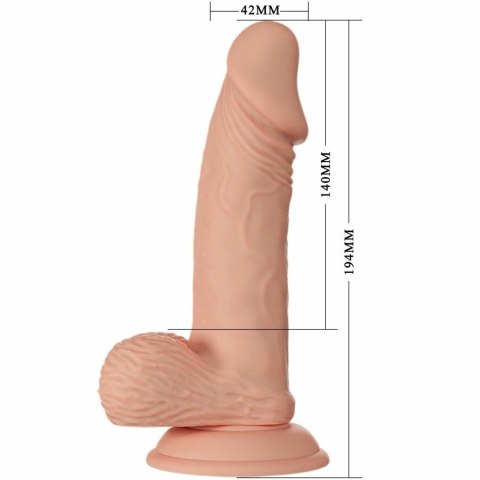 Baile Zebulon Model 19,4 cm Naturalny - elastyczny, z przyssawką