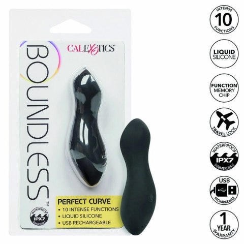 CalExotics Boundless Perfect Curve masażer silikonowy, zakrzywiony, 9,5 cm