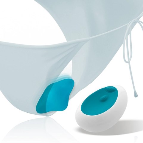 Intense Samantha Panty niebieskie - model z pilotem, silikon, 10 trybow