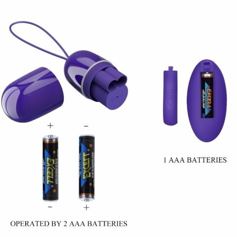 Pretty Love Arvin - Fioletowy system zdalnej stymulacji, 12 trybow, pilot