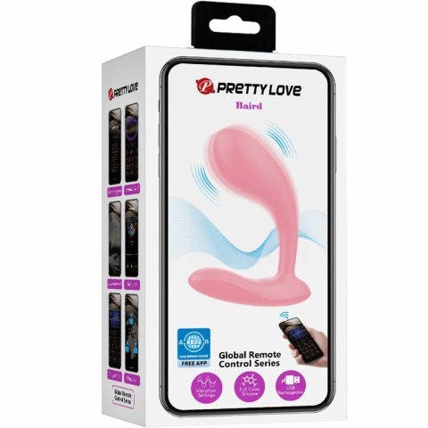 Pretty Love Baird G-Spot model rożowy 12 trybow z aplikacją i akumulatorem