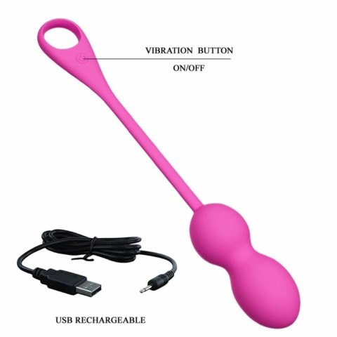 Pretty Love Elvira Rożowe Kulki Treningowe Kegla z Aplikacją Bluetooth